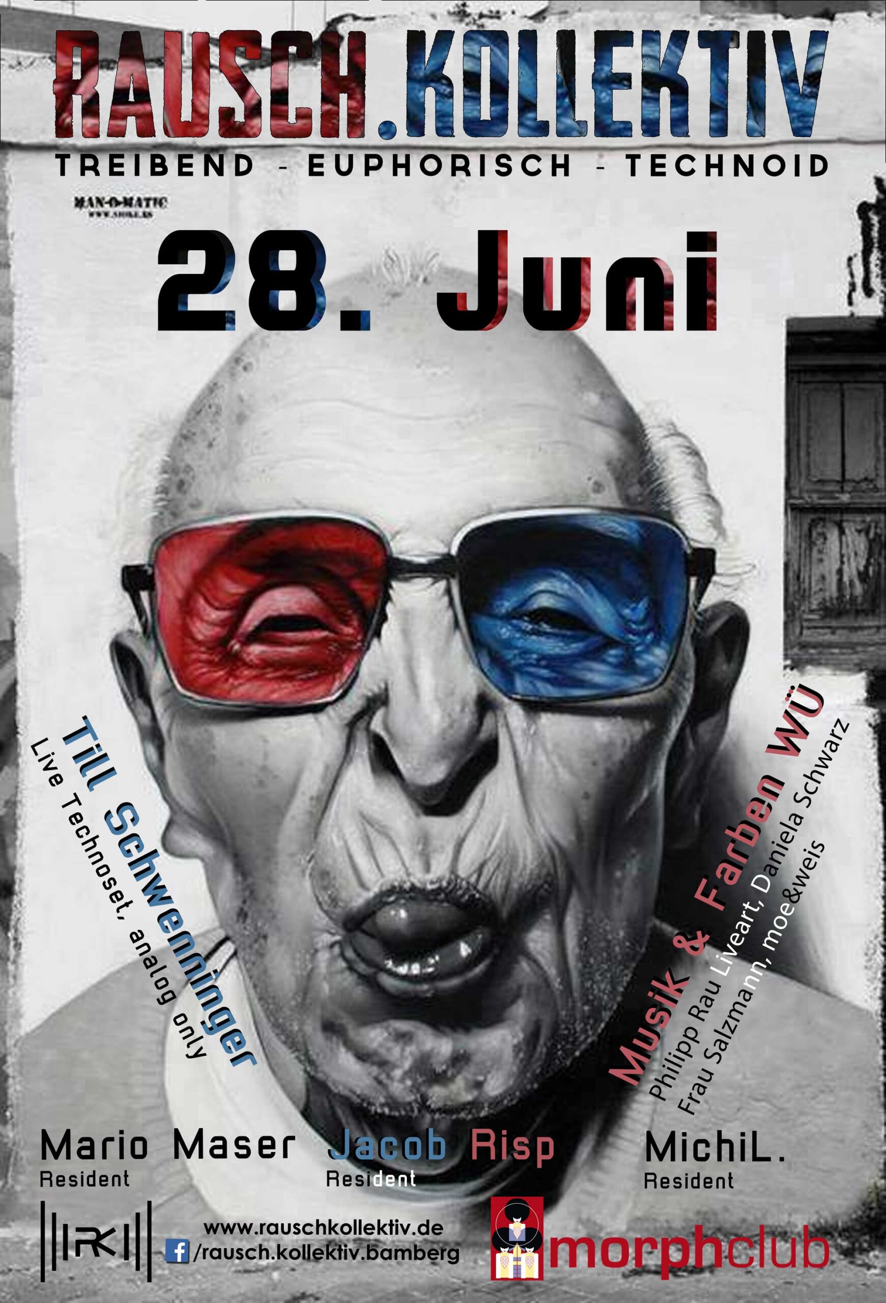 28. Juni: RAUSCH.KOLLEKTIV - Elektronische Klubkultur @ Morphclub / BA