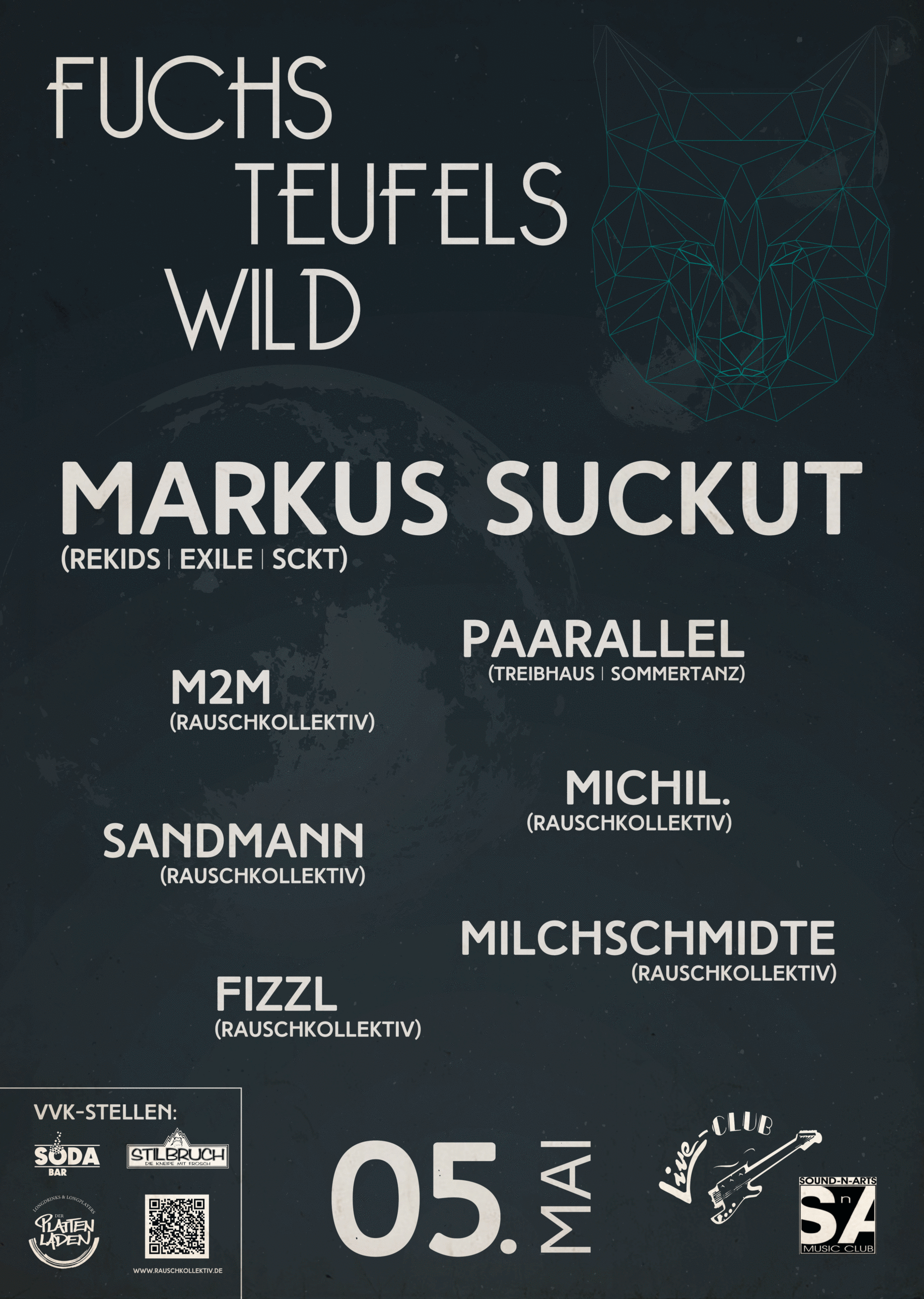 Fr 05. Mai: fuchsteufelswild mit Markus Suckut @ Live-Club und Sound N Arts