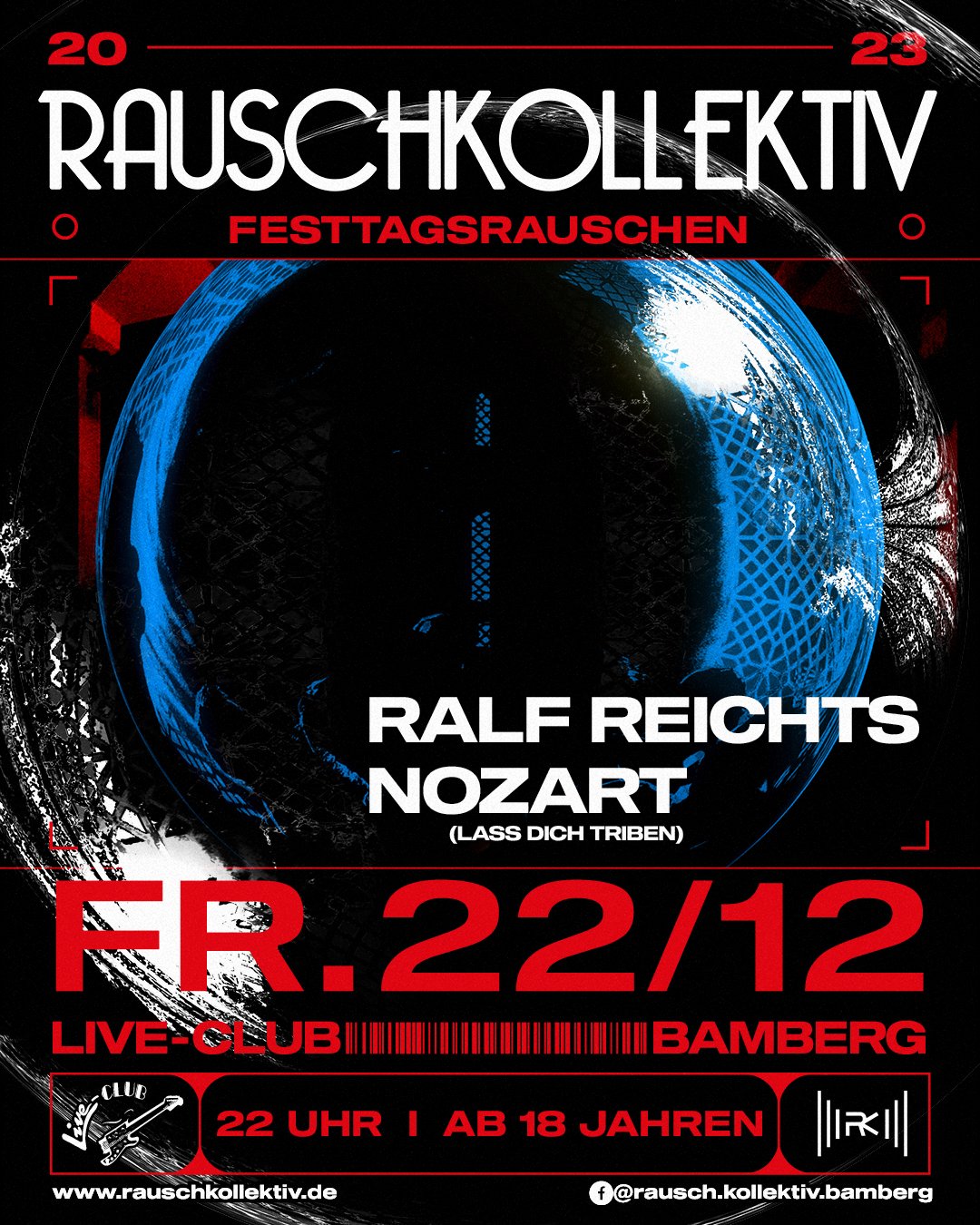 22 Dez 23: Rauschkollektiv - Festtagsrauschen @ Live-Club Bamberg