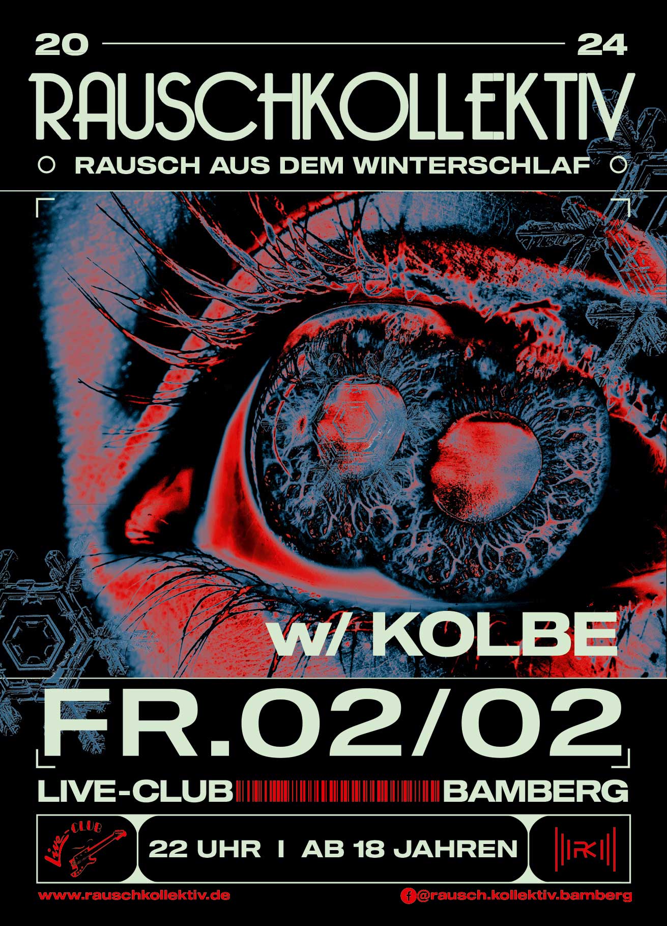 02. Feb 24: Rauschkollektiv - Rausch aus dem Winterschlaf mit Kolbe im Live-Club